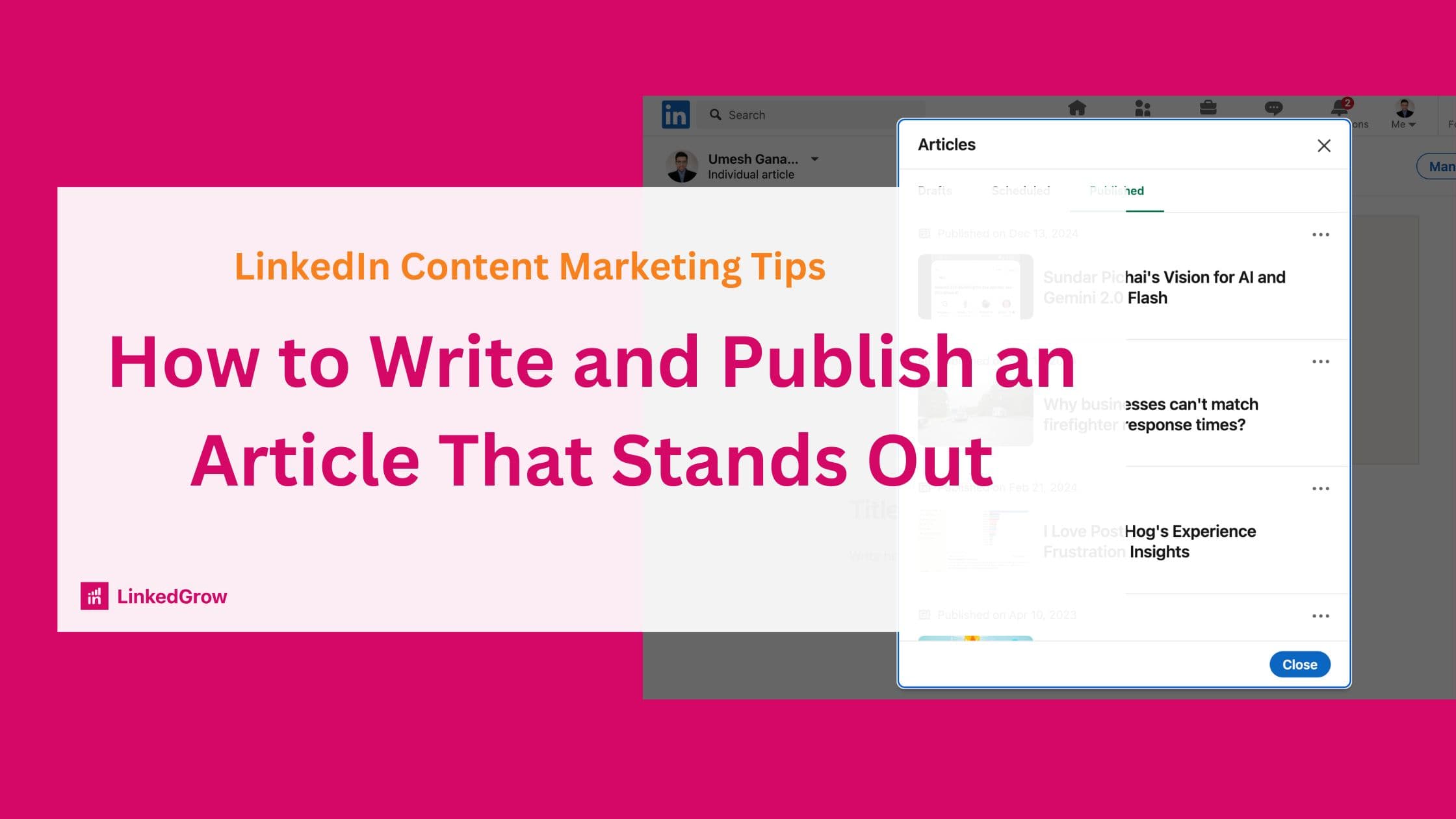 How to Write and Publish a LinkedIn Article That Stands Out