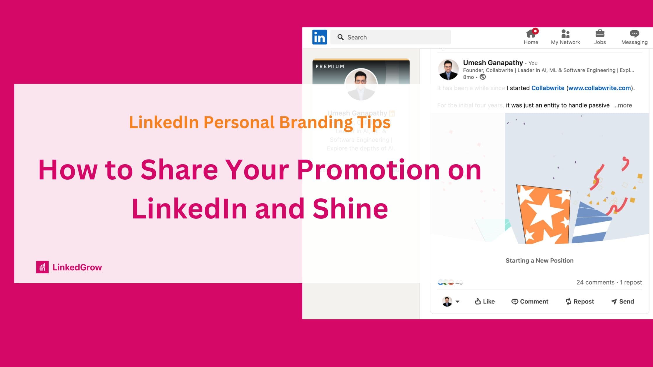 How to Share Your Promotion on LinkedIn and Shine